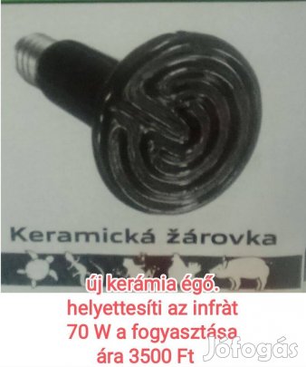 Kerámia égő, infrát helyettesítő