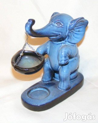 Kerámia elefánt mécsestartó
