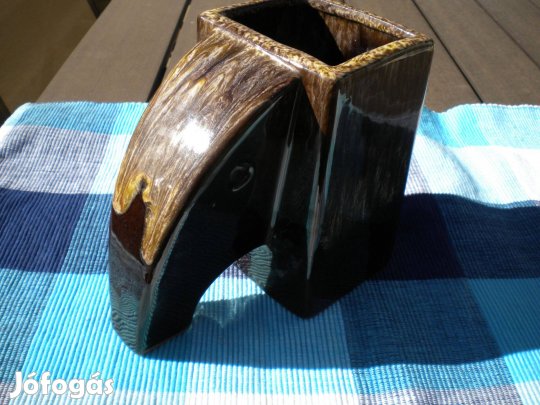 Kerámia elefánt váza art deco