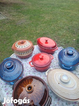 Keramia és öntötvas edények.