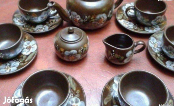 Kerámia étkészlet tányér csésze készlet Új 25 db
