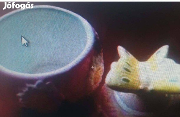 Kerámia fedeles lepkés dísztárgy eladó