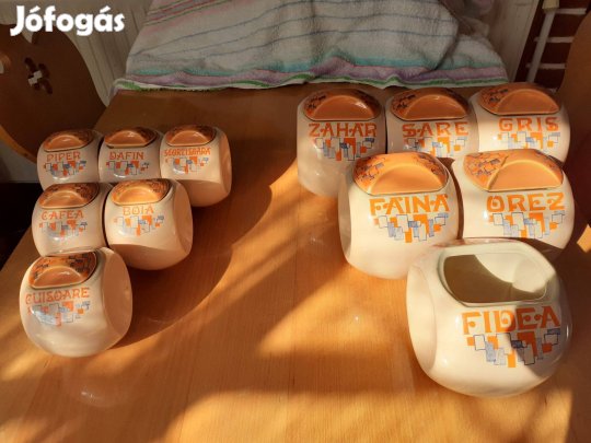 Kerámia fűszerkészlet két méretbe Segesvár jelzéssel