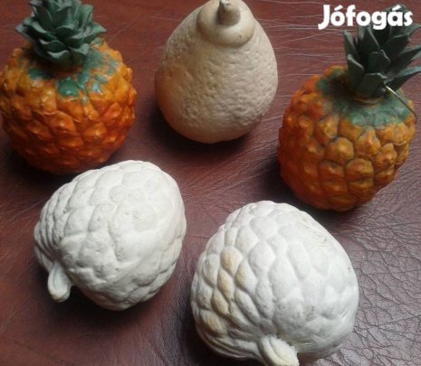 Kerámia gyümölcs 5 db konyha dekoráció Új
