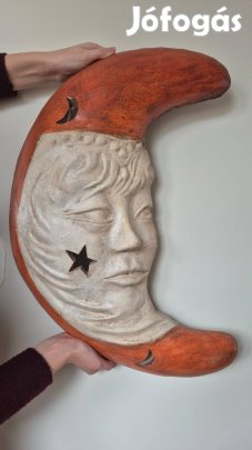 Kerámia hold fali dekoráció