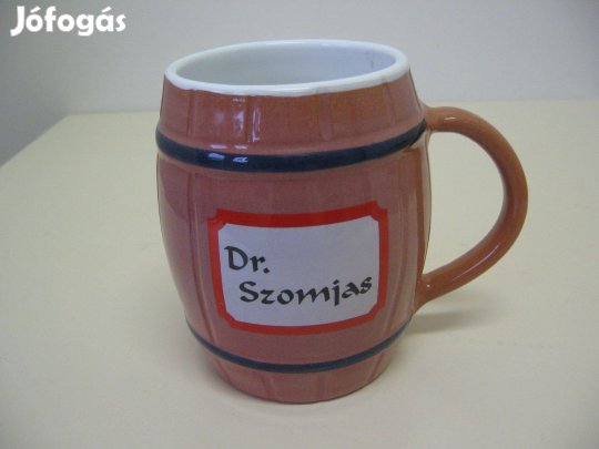 Kerámia korsó "Dr. Szomjas" felirattal