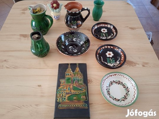 Kerámia korsók és tálak az összes együtt 3000 forint