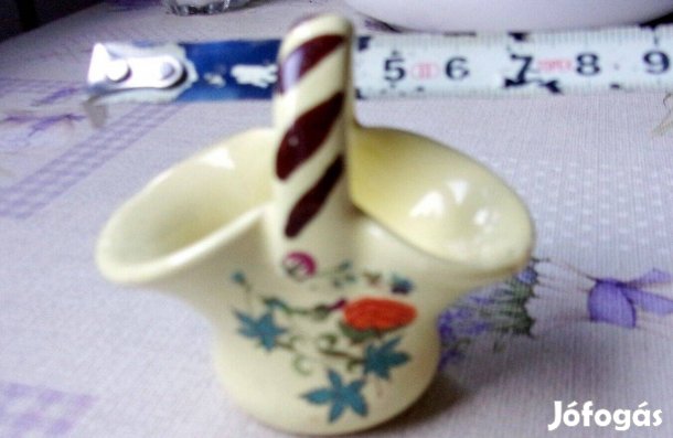 Kerámia kosár nipp dísztárgy Újpest központ közelében dekoráció