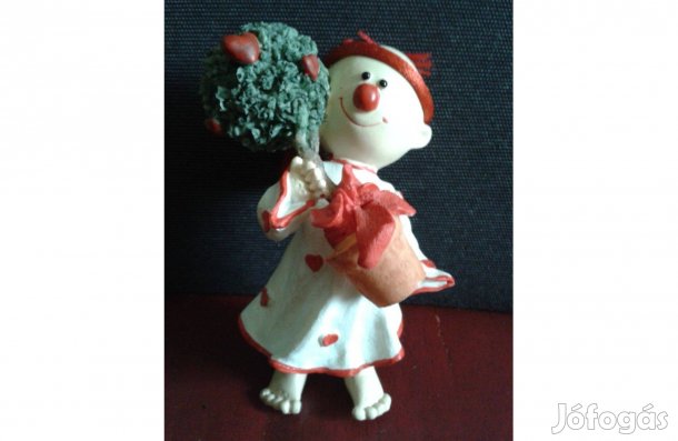 Kerámia köszöntő angyal