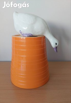 Kerámia liba figura 