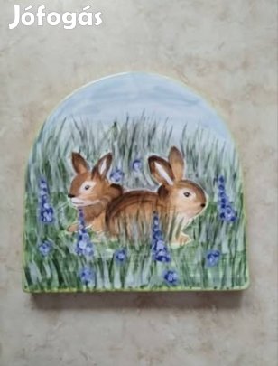 Kerámia nyuszis fali nagyon szép dísz új