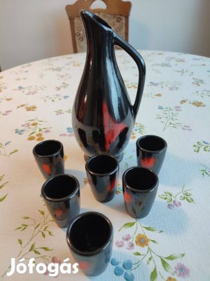 Kerámia pálinkás készlet