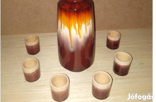 Kerámia röviditalos pohárkészlet eladó