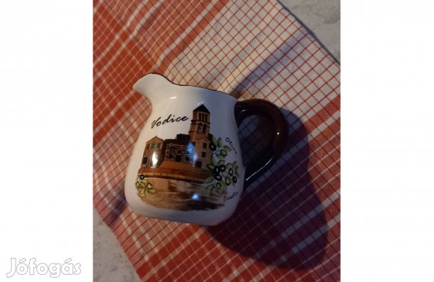 Kerámia tejkiöntő kancsó 13 x 15 cm - Új