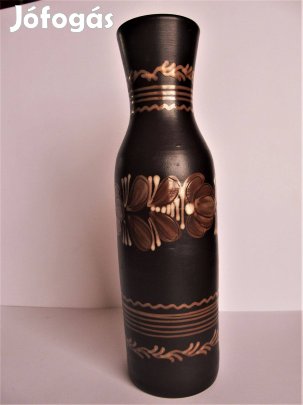 Kerámia váza, retro hódmezővásárhelyi jelzett, hibátlan, látványos