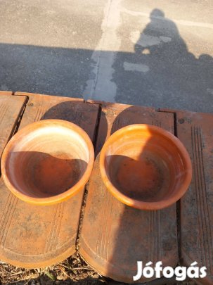 Kerámia virágtál kaspó a 2 db egybe átm 16cm