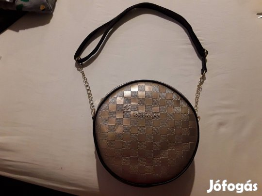 Kerek arany új válltáska