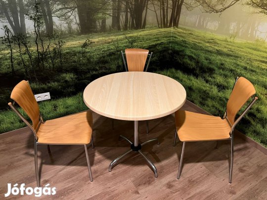 Kerek asztal 3 székkel eladó