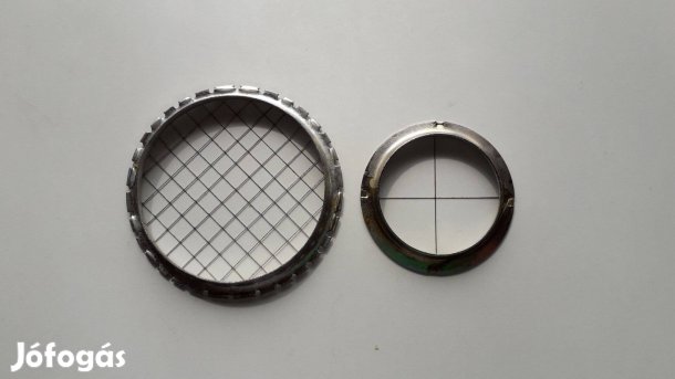 Kerek fém tojásszeletelő tojás kockázó és cikkező 2 db egyben_