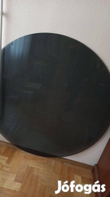 Kerek füstüveg asztallap 120 cm átmérő
