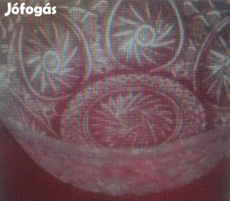 Kerek kristálytál eladó