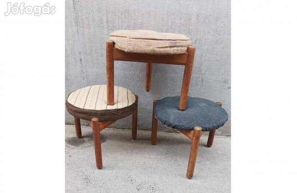 Kerek ülőkék puffok Retro Vintage 1960