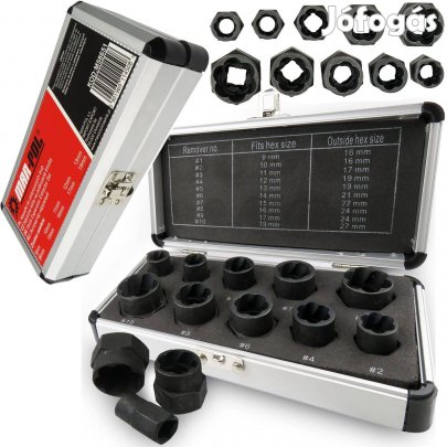 Kerékőr és sérült fejű csavar kiszedő készlet M58651