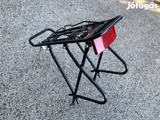 Kerékpár Csomagtartó Állítható Piros Hátsó Prizmával