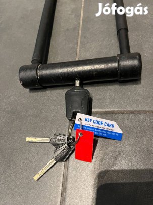 Kerékpár U lakat bicikli zár - nagy méretű - 3db kulcs