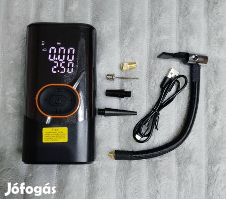 Kerékpár bicikli autó motor pumpa akkumulátoros kompresszor