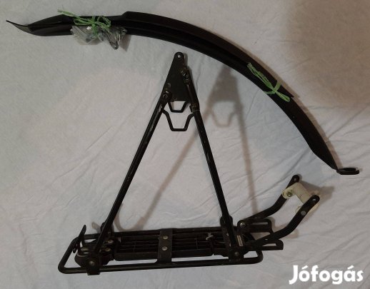 Kerékpár csomagtartó és sárvédő eladó