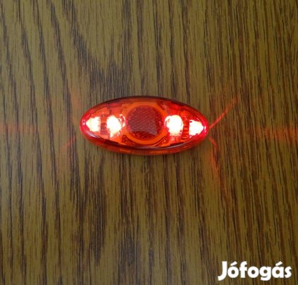 Kerékpár hátsó lámpa (4 ledes)