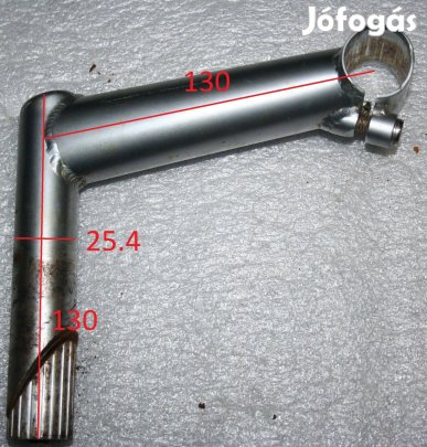 Kerékpár kormányszár menetes villához