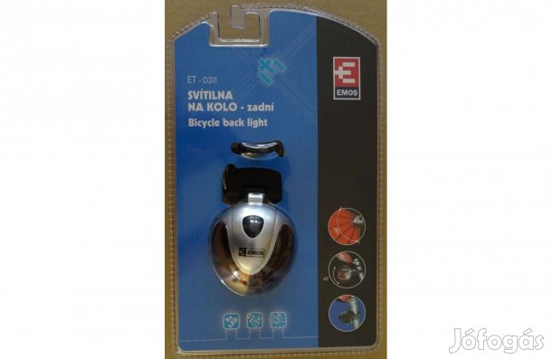 Kerékpárlámpa 5 LED-es hátsó