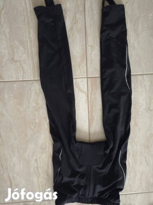 Kerékpáros fekete hosszú nadrág, M méret