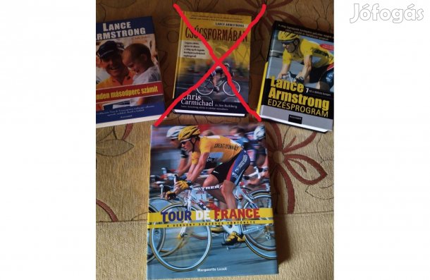Kerékpáros könyvcsomag, Tour de France, Lance Armstrong