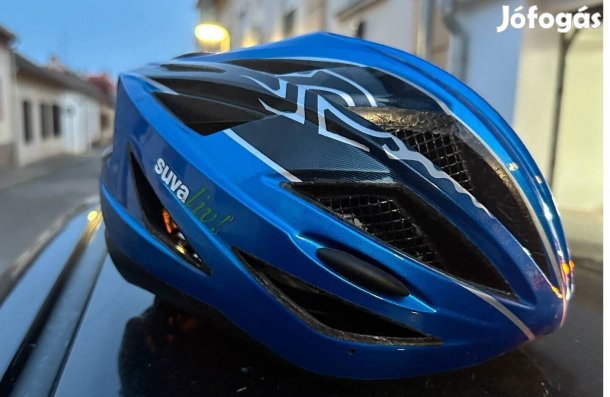 Kerékpáros sisak Suva kék, nagyon jól szellőző, L méret