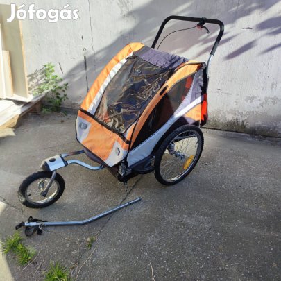 Kerékpáros utánfutó, gyerekszállító, babakocsi