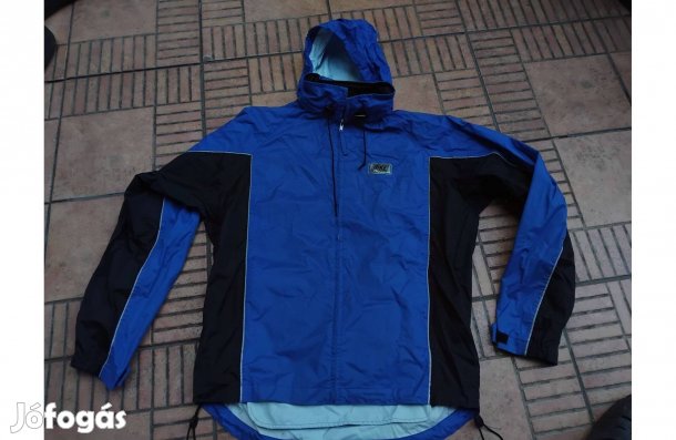 Kerékpáros vízálló fényvisszaverős biciklis kabát felső M L