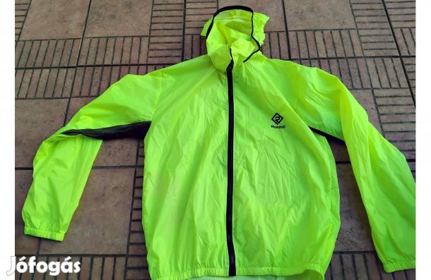 Kerékpáros vízálló láthatósági felső biciklis széldzseki S M 164 170