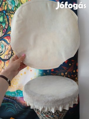 Kerekre szabott kecskebőr dobkészítéshez