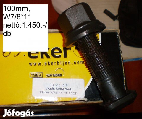 Keréktő csavar 100mm Új!