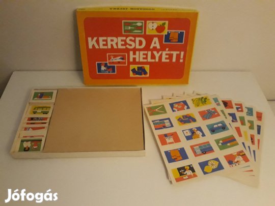 Keresd a helyét! retro társasjáték