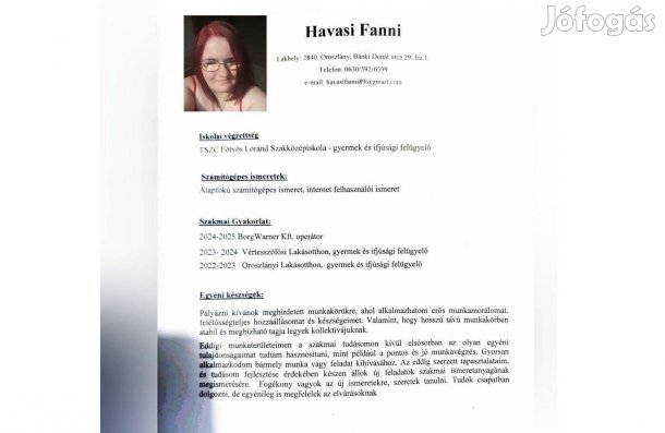 Keresek: Állást keresek