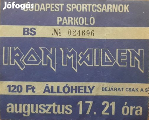 Keresek: Keresem az Iron Maiden együttes magyarországi koncertjegyeit