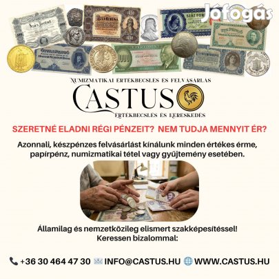 Keresek: Régi pénz, érme, papírpénz, kitüntetés, plakettek felvásárlása!