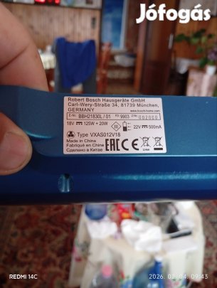 Keresek:   Bosch állo porszívó Bbh21830L/01 