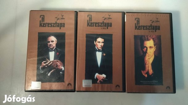 Keresztapa 1-2-3 VHS Videókazetta A Keresztapa-trilógia