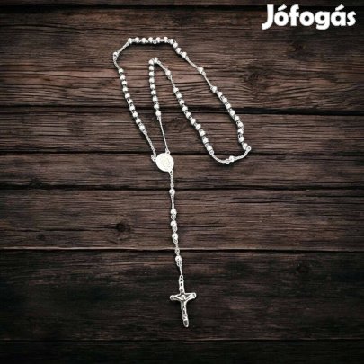 Keresztes nemesacél ezüst színű férfi nyaklánc