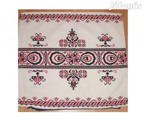 Keresztszemes hímzésű díszpárna huzat